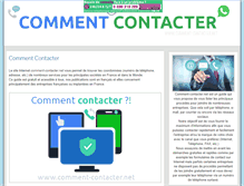 Tablet Screenshot of comment-contacter.net